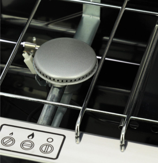 Soplair/Incasa Fornello a gas a 2 fuochi con grill/tostapane - richiudibile a valigetta