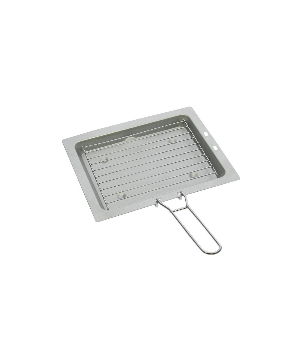 Soplair/Incasa Fornello a gas a 2 fuochi con grill/tostapane - richiudibile a valigetta