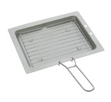 Soplair/Incasa 2-burner gas stove with grill/toaster - foldable case