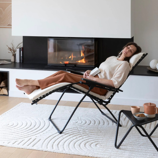 Lafuma Bayanne Niksen Zero Gravity Padded Relax Chair Ash Grey