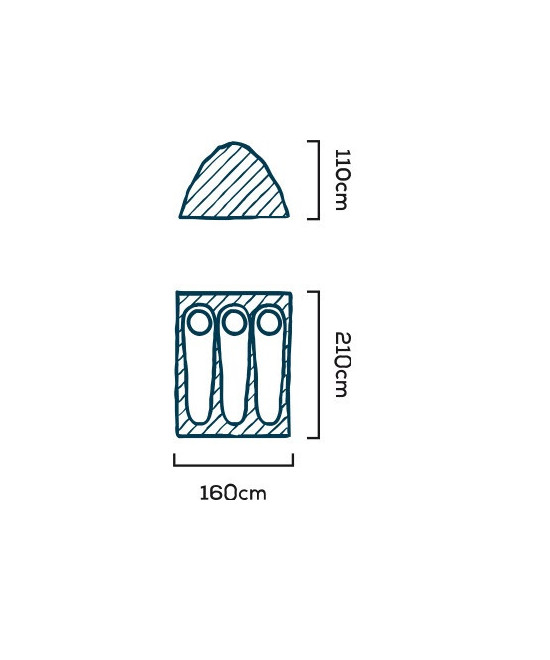 Ferrino tenda 3 posti X3 FLY PRO - completa