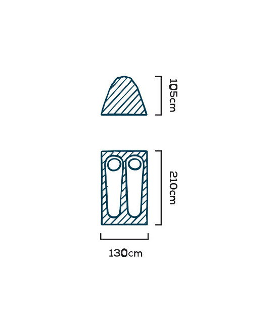 Ferrino tenda 2 posti X2 FLY PRO - completa