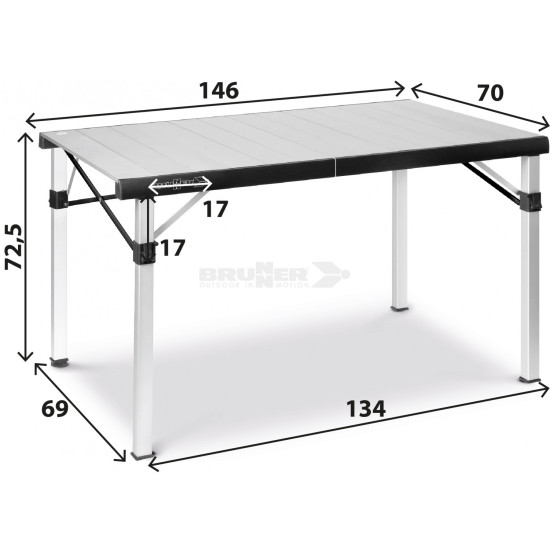 Brunner TITANIUM QUADRA COMPACK 6 table