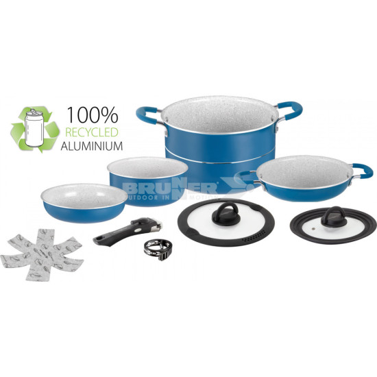 Brunner set pentole/popote Carezza Magnetogrip 7+1 Ø 24 cm