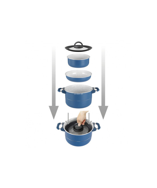 Brunner Carezza Magnetogrip 7+1 pot/pan set, 24 cm diameter