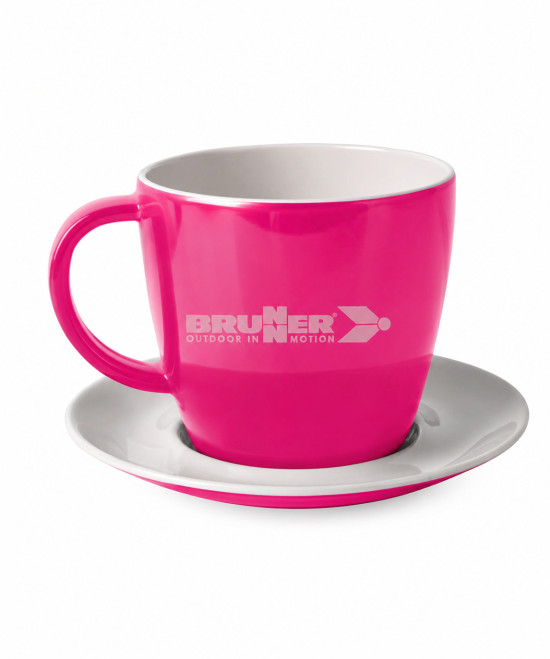 Brunner Tazza in melamina con piattino 25 cl
