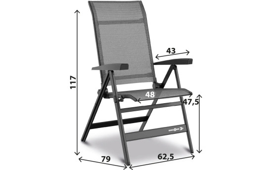 Brunner TRAVELOUNGER AIR M lounge chair / deckchair