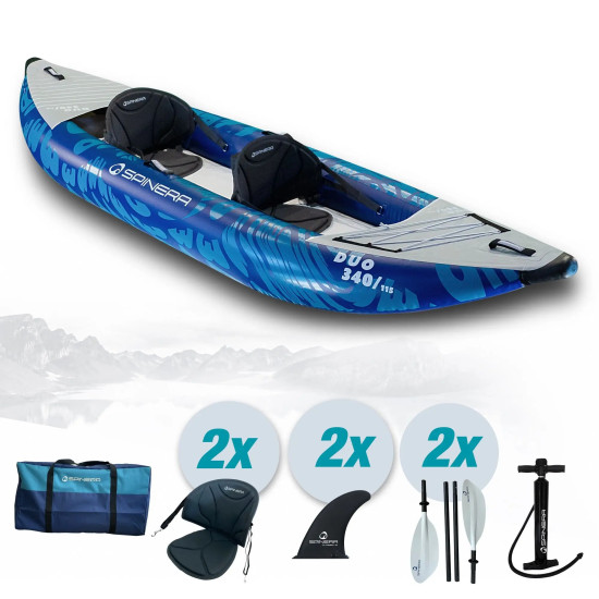 Spinera kayak Gonfiabile con fondo ad alta pressione - Duo - 2 posti