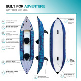 Spinera kayak Gonfiabile con fondo ad alta pressione - Duo - 2 posti